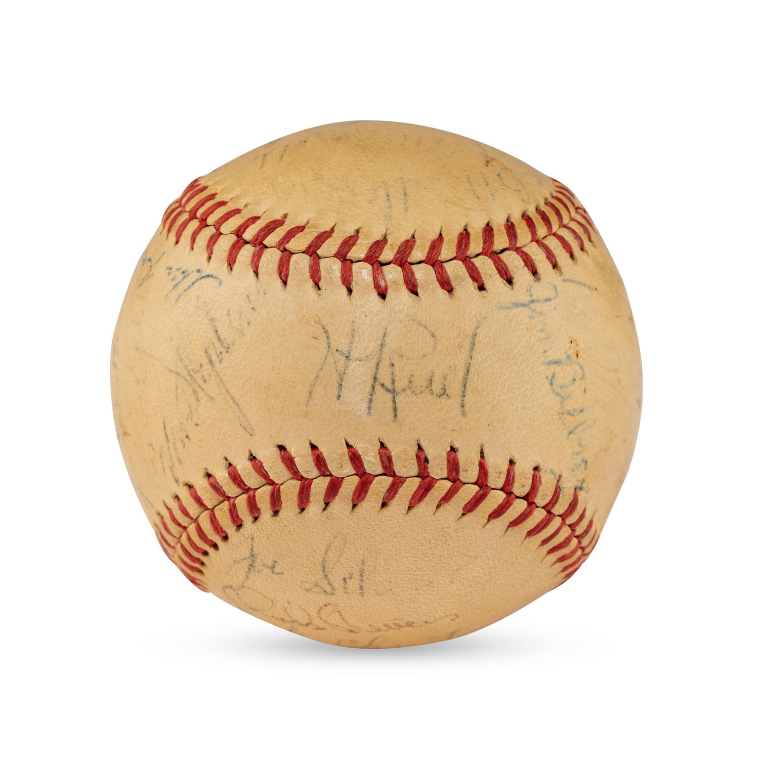 A 1947 St. Louis Browns Team Signed Autograph Baseball
