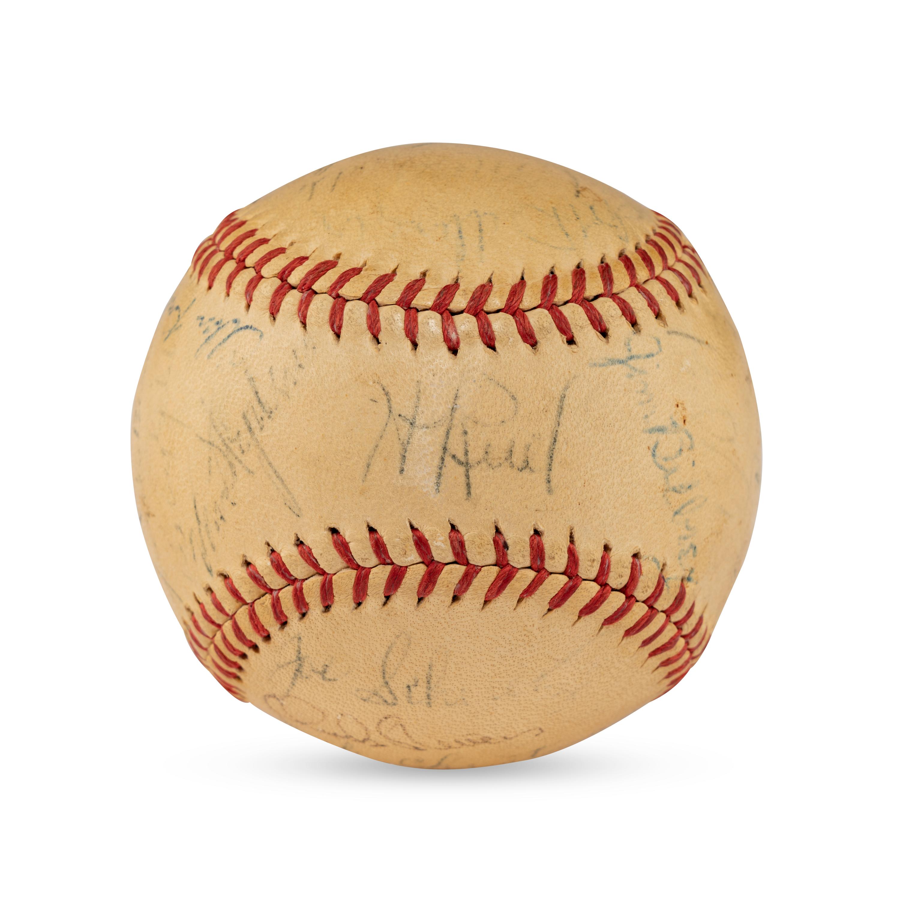 A 1947 St. Louis Browns Team Signed Autograph Baseball