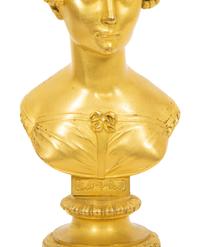 A Gilt Bronze Bust of Marie Louise, Duchess of Parma