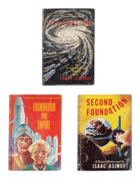 ASIMOV, Isaac (1920-1992). [The Foundation Trilogy]. Foundation . 1951. -- Foundation and Empire . 1952. -- Second Foundation . 1953. New York: Gnome Press.