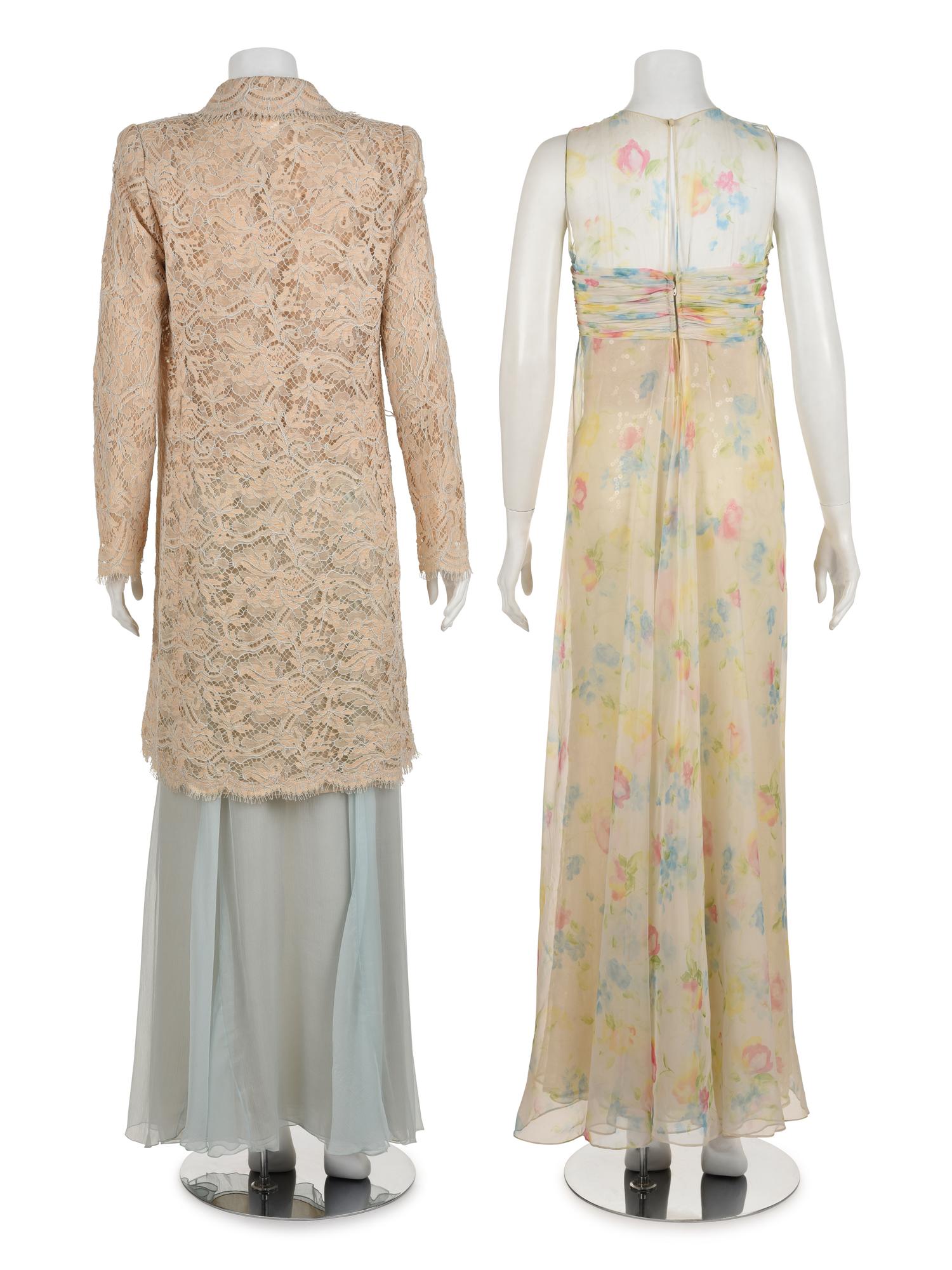 Three Oscar de la Renta Items: One Two-Piece Dress Ensemble and One Dress