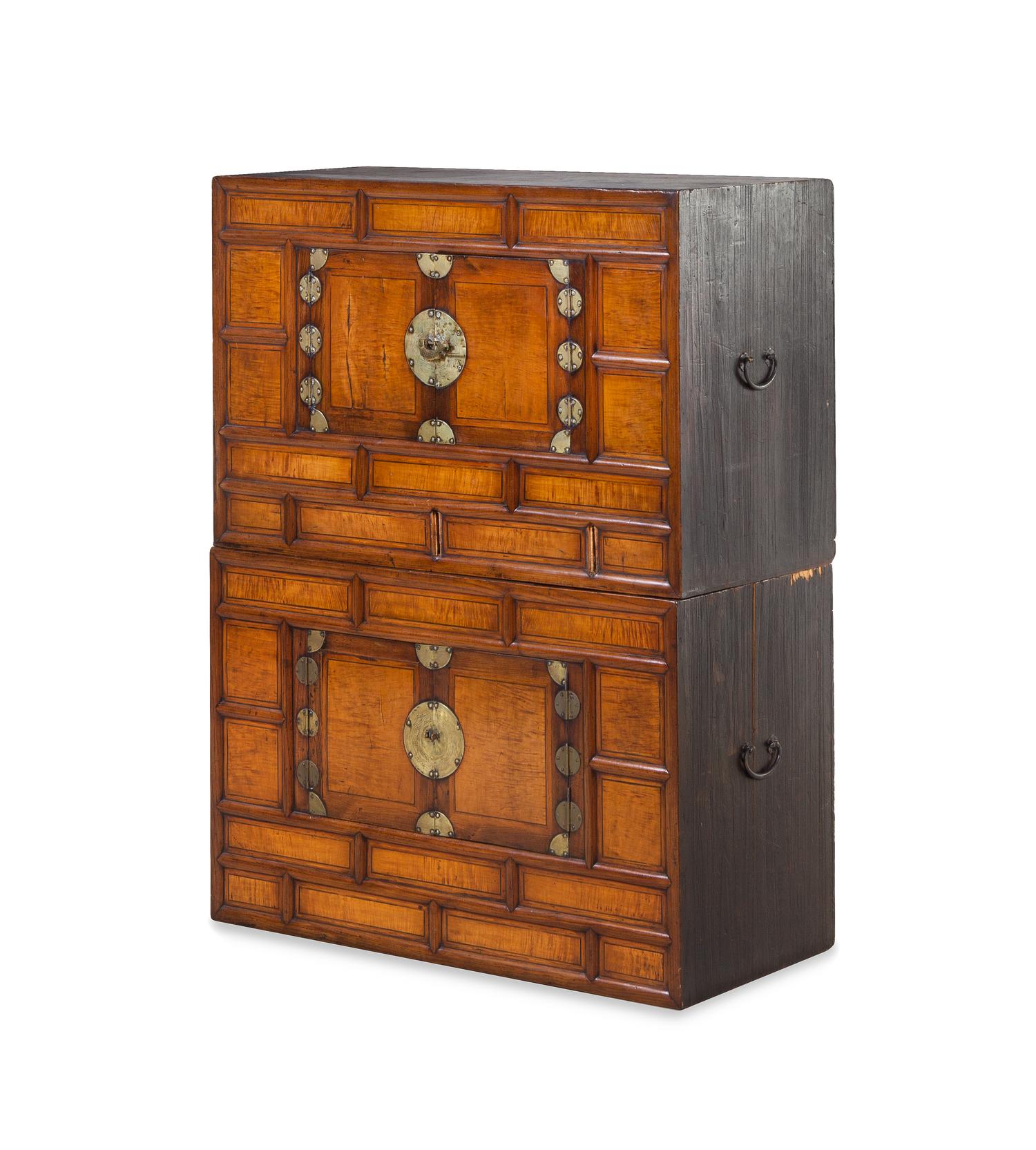 A Set of Korean Stacking Chests, Nong