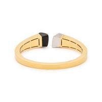ROBERTO COIN, DIAMOND AND BLACK JADE 'SAUVAGE PRIVÉ' BANGLE BRACELET