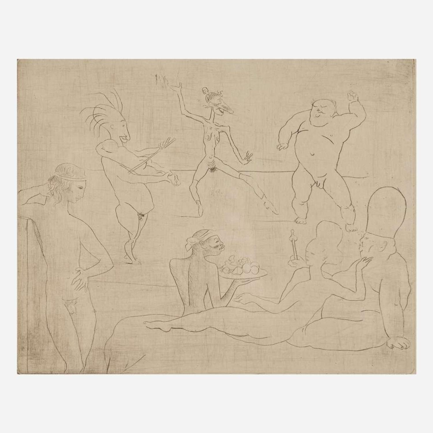 Pablo Picasso (Spanish, 1881-1973) La Danse from La Suite des Saltimbanques