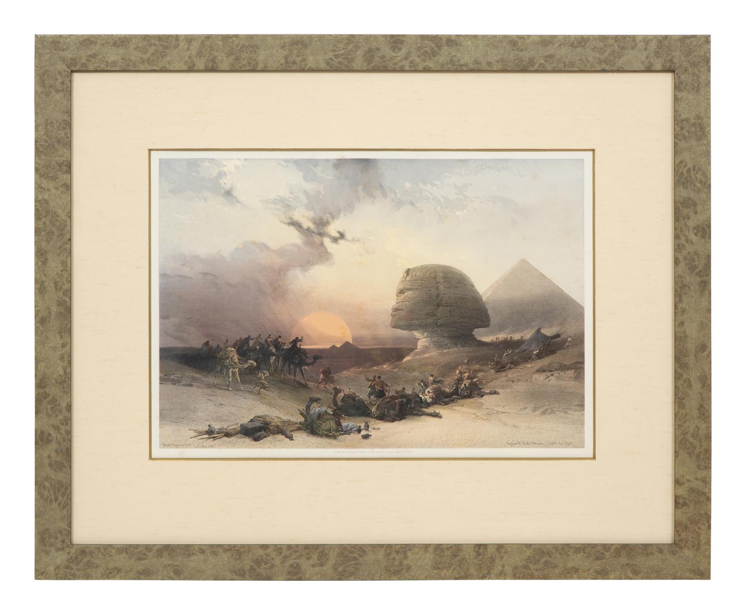 Approach of the Simoon-Desert of Gizeh [Giza] after David Roberts (British, 1796-1864)