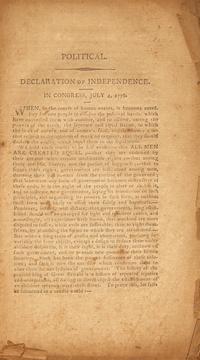 [Declaration of Independence] Pratt, Luther. Connecticut Republican Magazine. Number 1, Volume 1, 1802