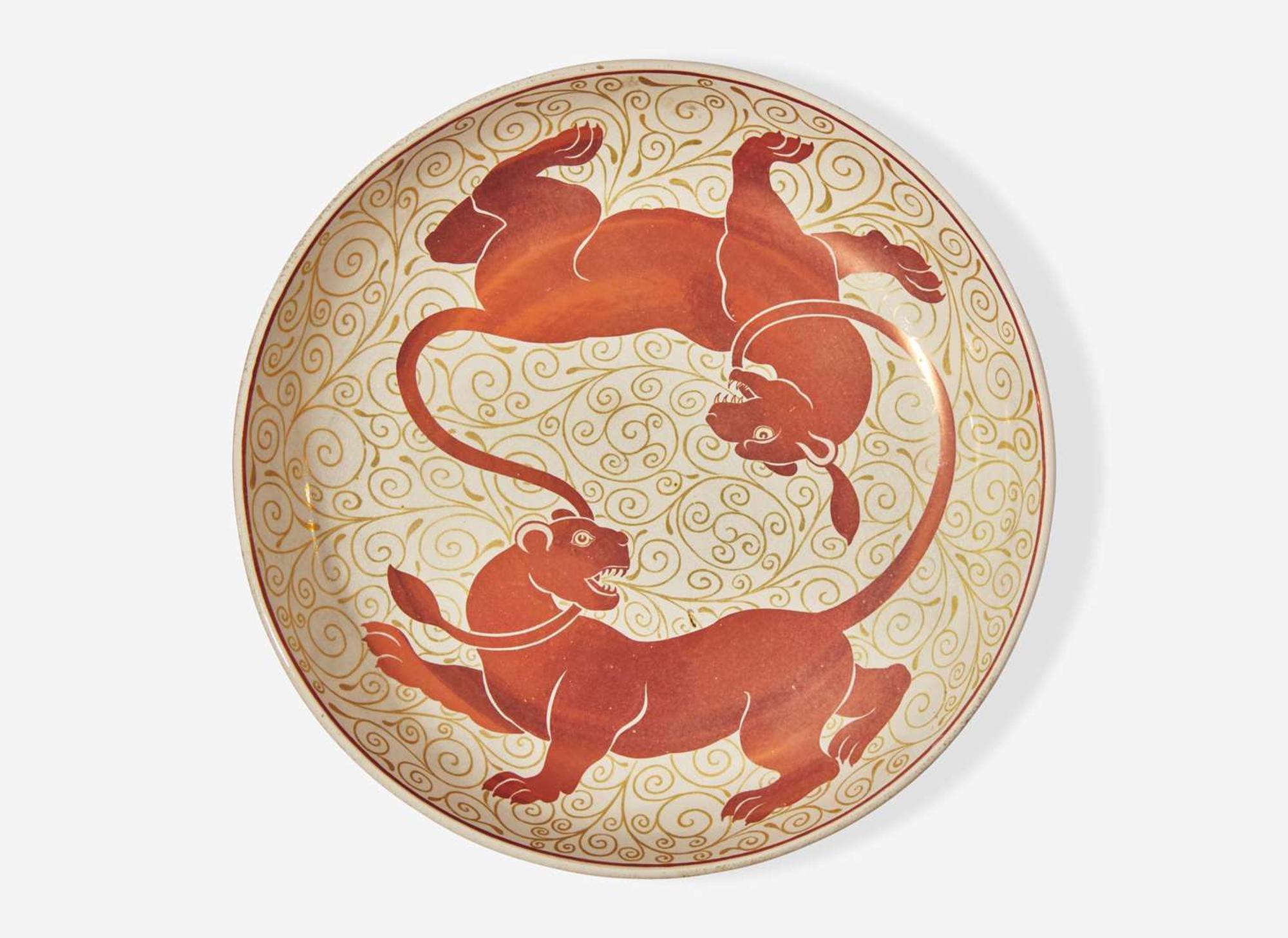 A William De Morgan Ruby Lustre Dish, UK, circa 1900