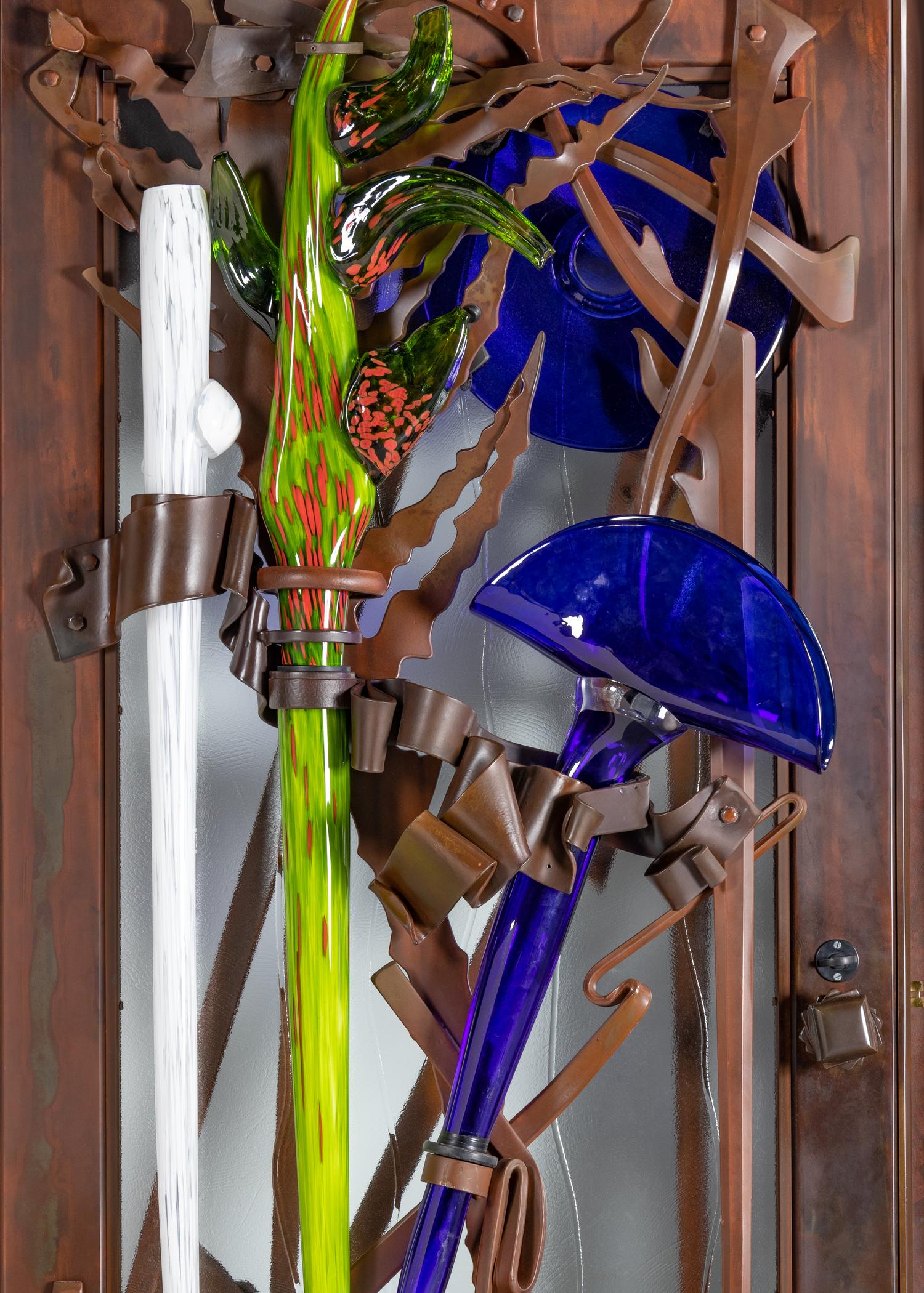 Important Entrance Doors, 2004 glass elements executed by Martin Blank
