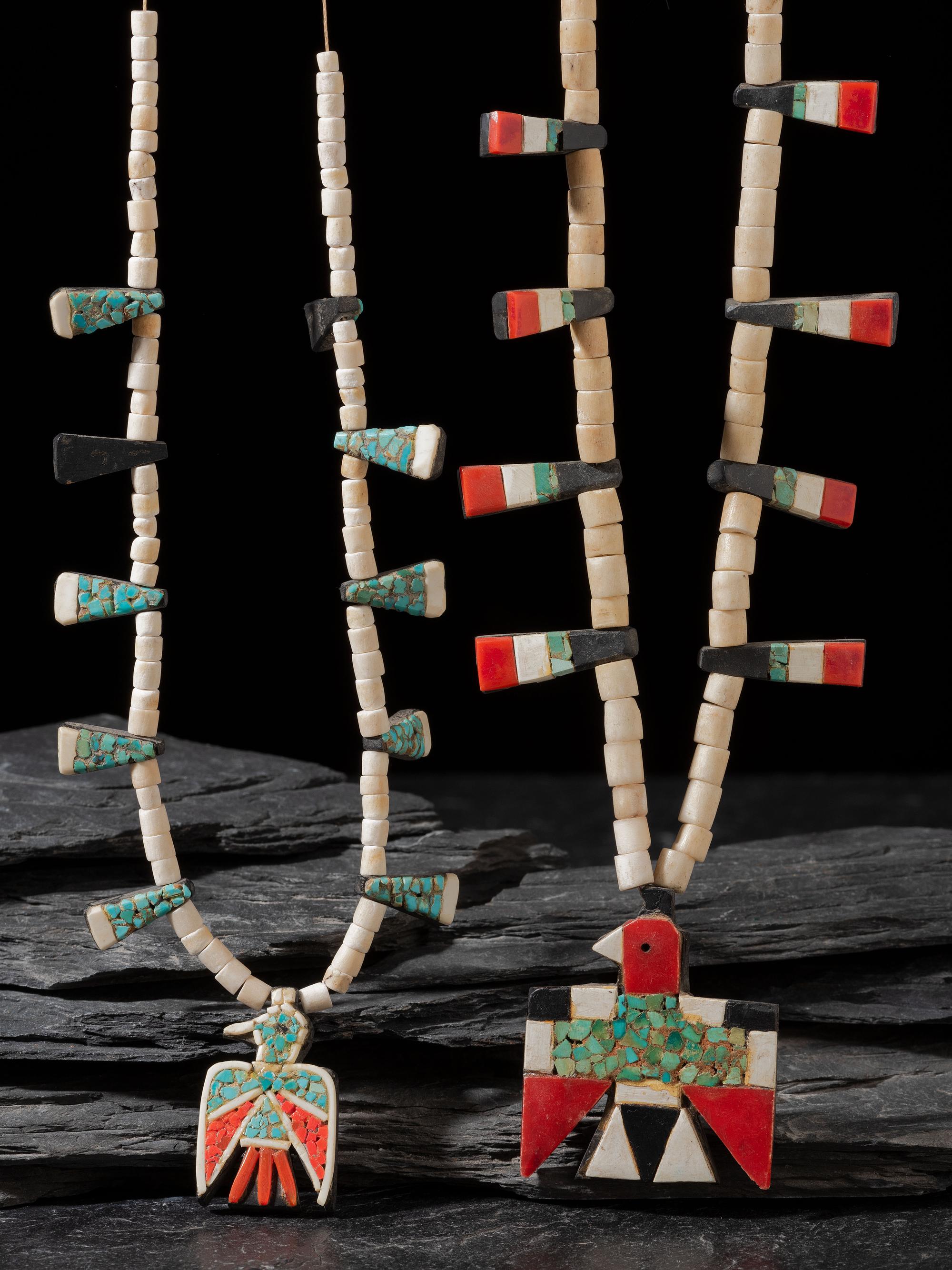 Kewa Depression Era Thunderbird Necklaces