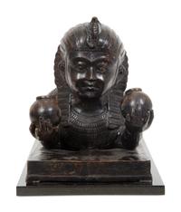 A Continental Bronze Sphinx
