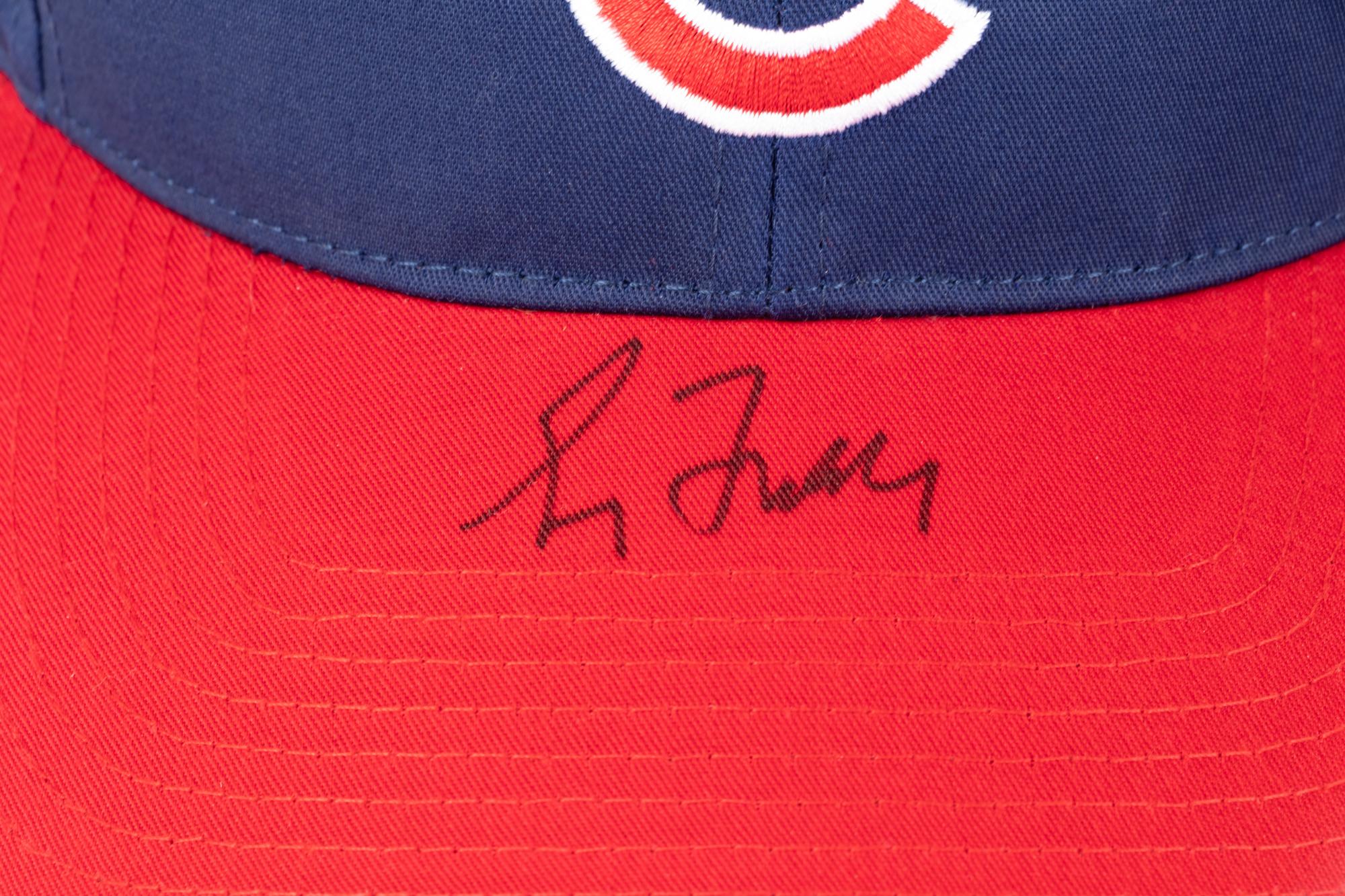 A Group of Three Chicago Cubs Hall of Fame Signed Autograph Hats (Beckett Authentication Services BAS Certified),