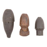 Three Excavated Civil War Era Artillery Shells Including Schenkl and Hotchkisses