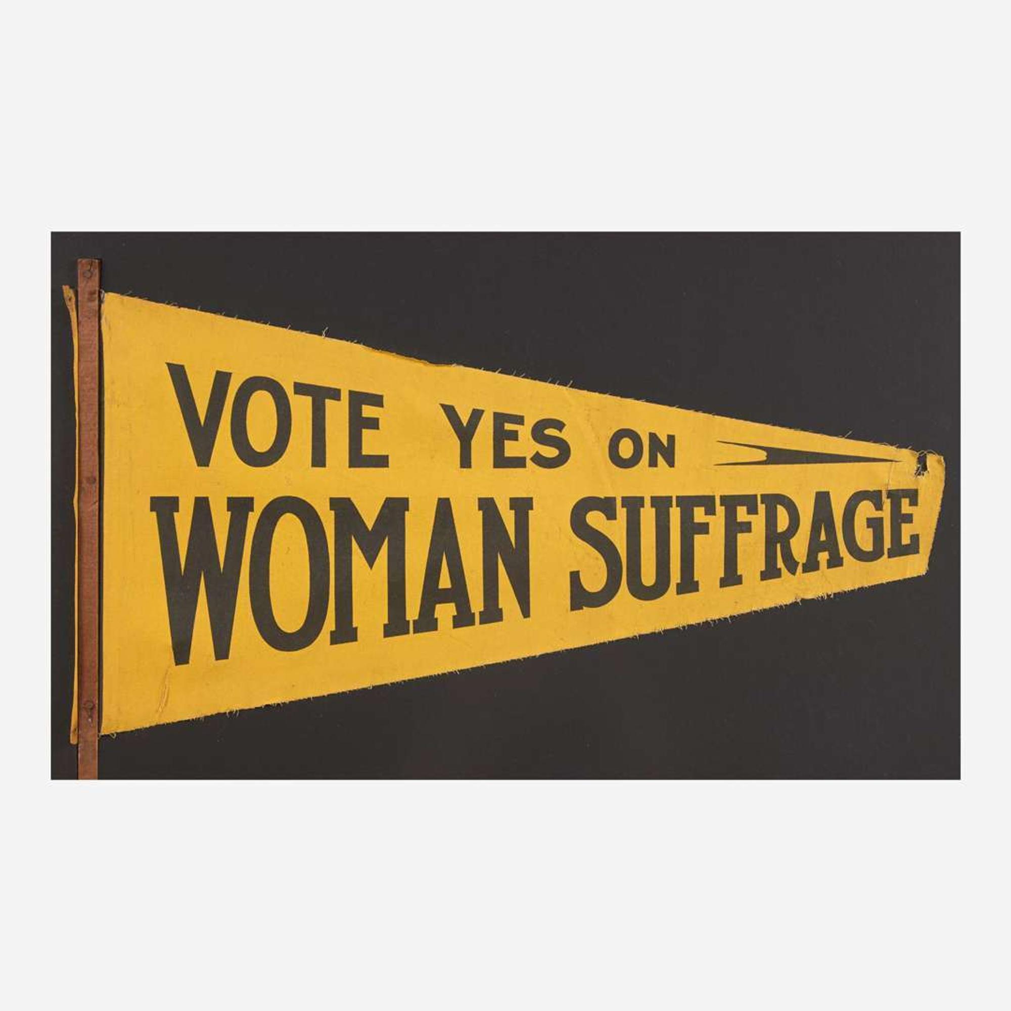 [Americana] [Women's Suffrage] Group of 6 Women's Suffrage Rally Items