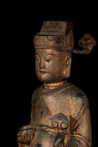 Three Asian Carved Wood Articles