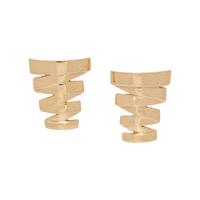 COLLECTION OF YELLOW GOLD EARCLIPS
