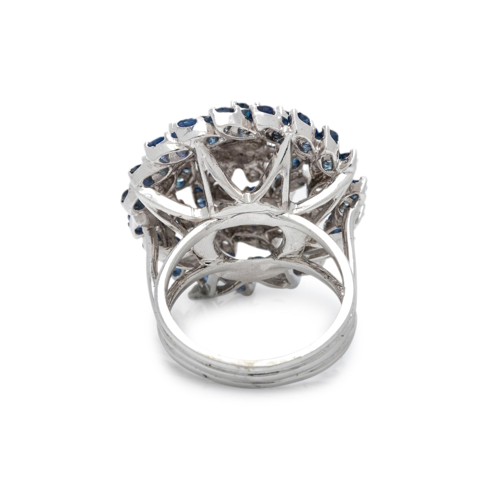 DIAMOND AND SAPPHIRE RING