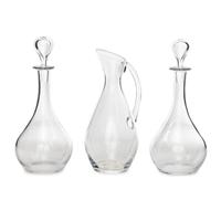 Three Baccarat Glass Decanters