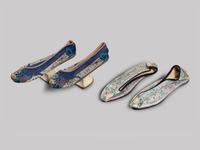 11 Chinese Embroidered and Woven Silk Articles