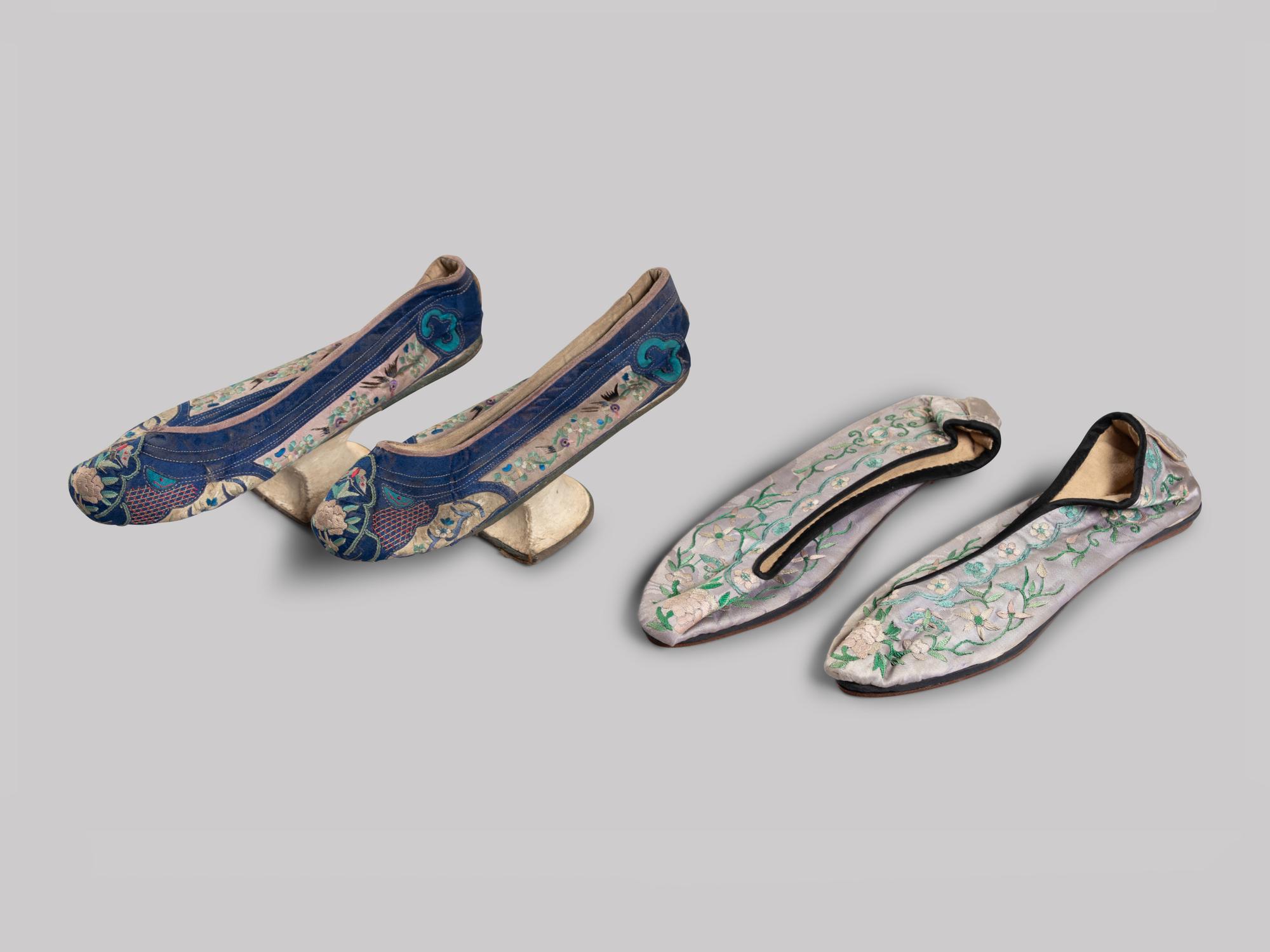 11 Chinese Embroidered and Woven Silk Articles