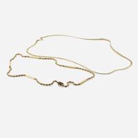 Two 14K Yellow Gold Chains