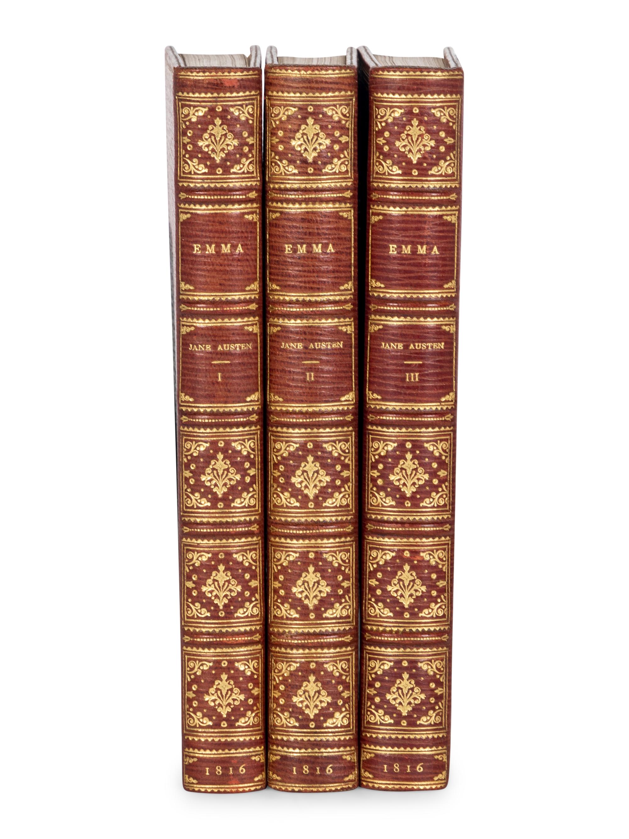 AUSTEN, Jane (1775-1817). Emma: A Novel... By the Author of "Pride and Prejudice," &c. &c. London: John Murray, 1816.