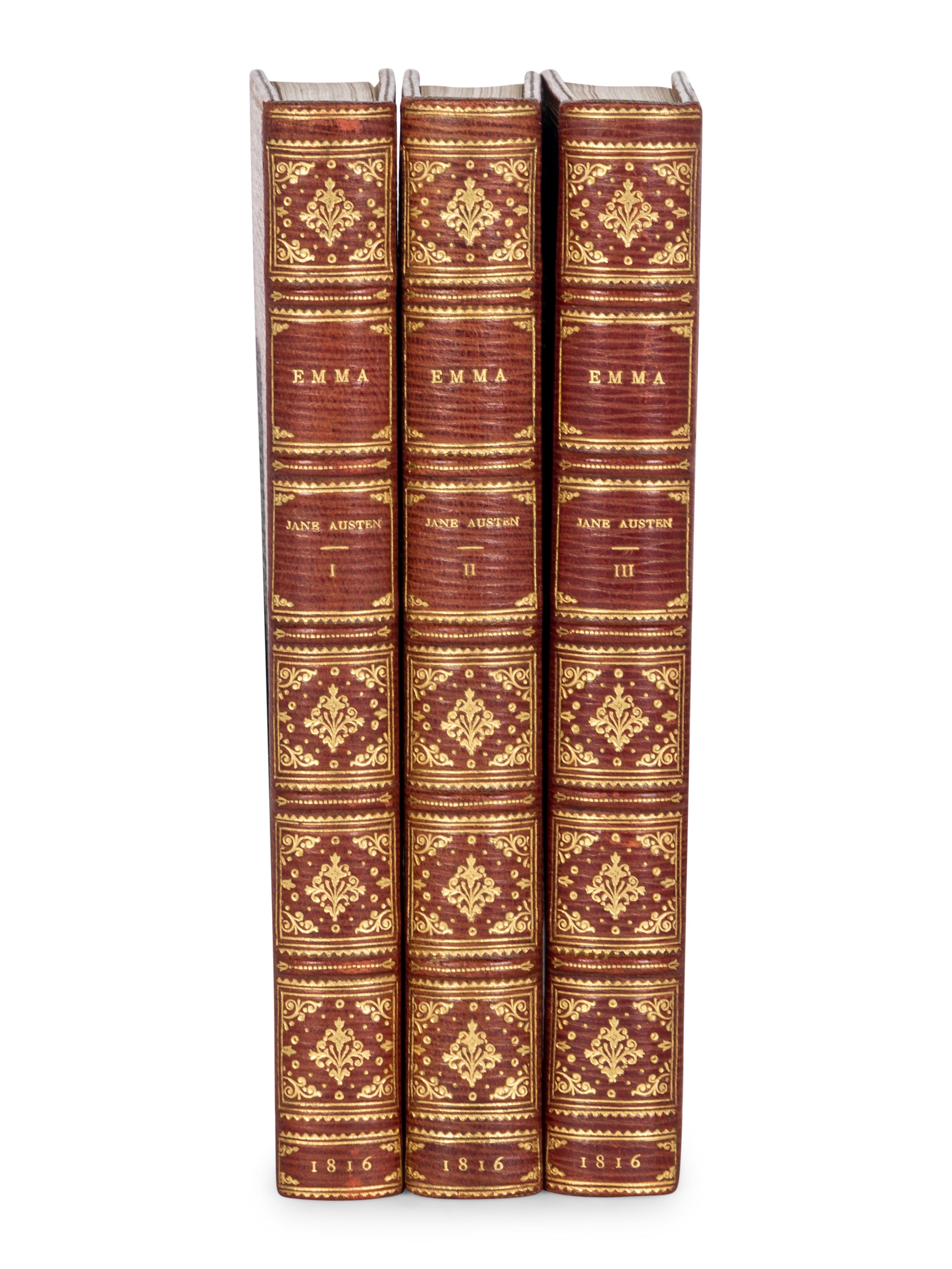 AUSTEN, Jane (1775-1817). Emma: A Novel... By the Author of "Pride and Prejudice," &c. &c. London: John Murray, 1816.