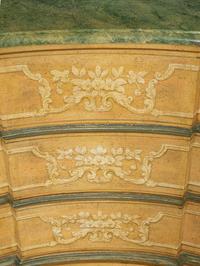 A Venetian Style Paint Decorated Serpentine Commode