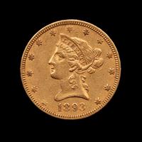 An 1893 Liberty Head $10 Gold Coin