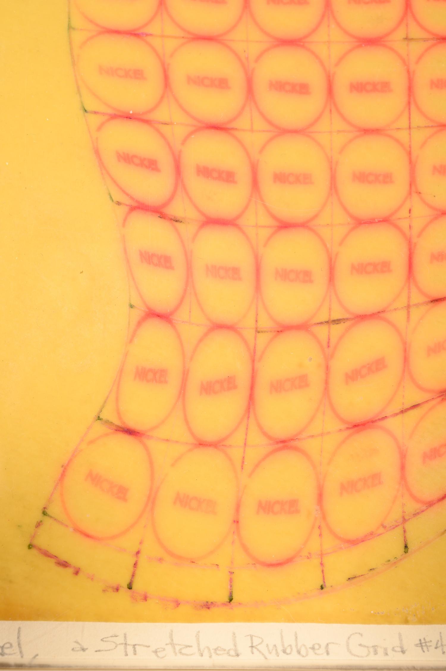 Red Nickel, a Stretched Rubber Grid #4