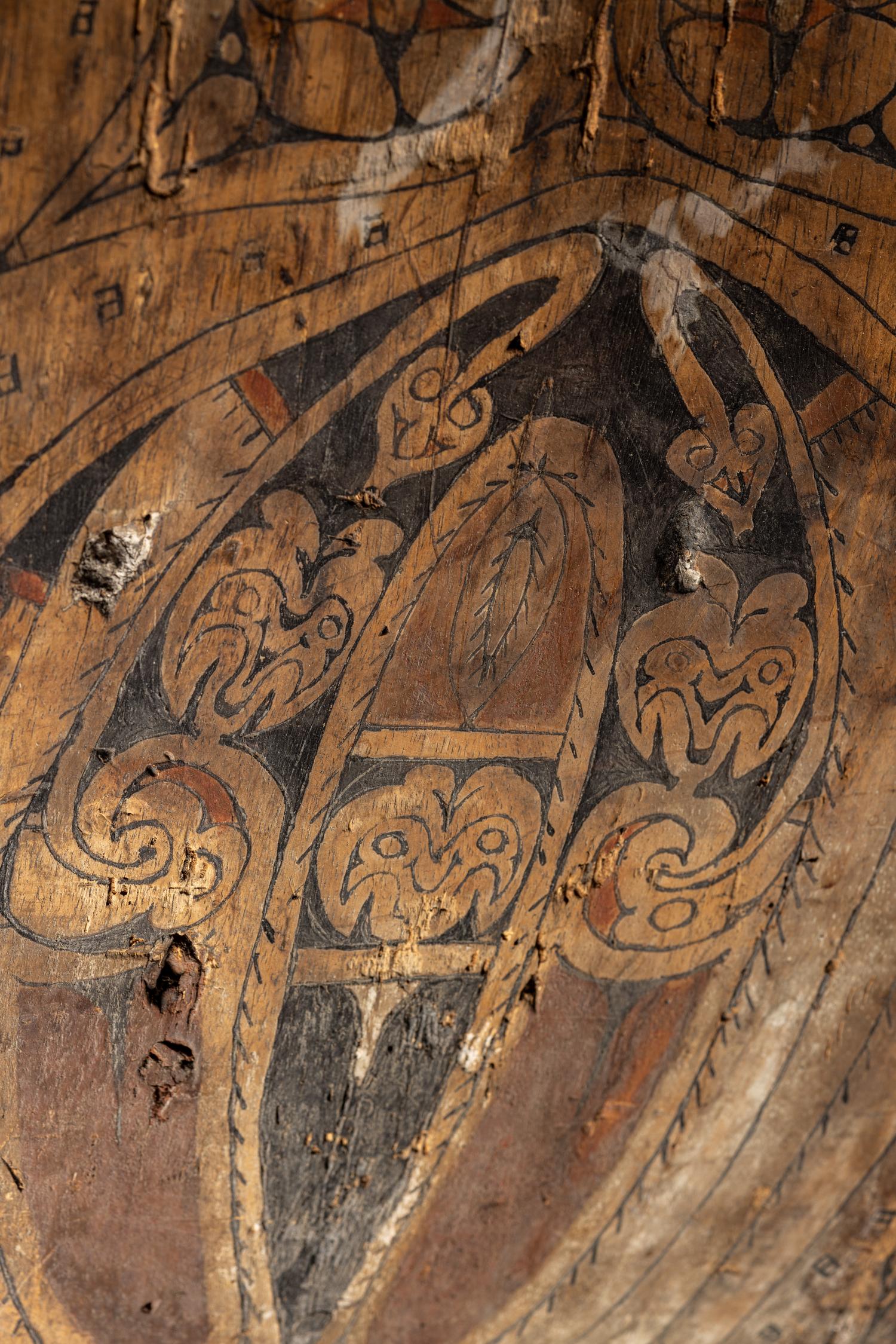 An Oceanic Painted Wood Shield