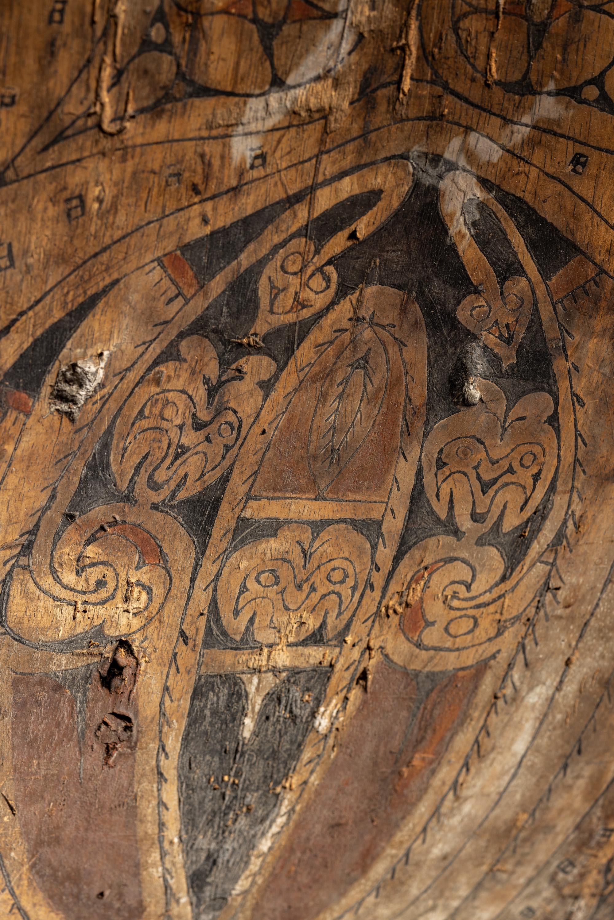 An Oceanic Painted Wood Shield
