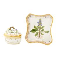 Two Royal Copenhagen Flora Danica Porcelain Table Articles