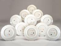 Eleven Sèvres Porcelain Portrait Cabinet Plates