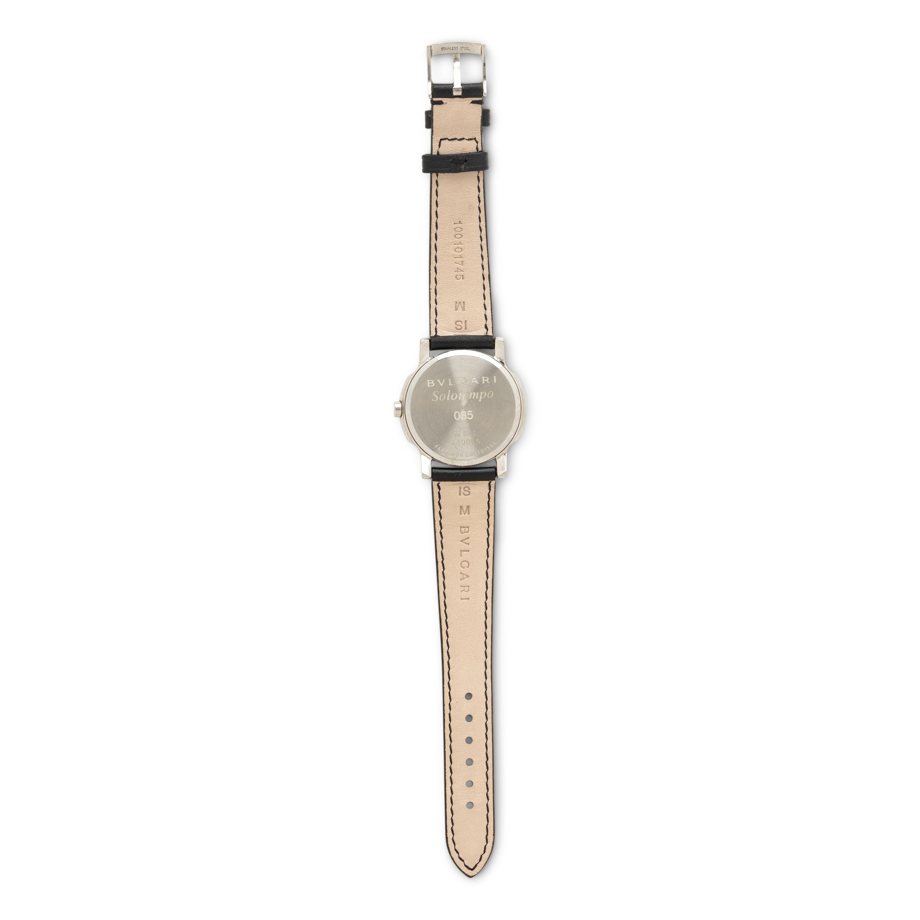 Bulgari, Ref. ST35S, Stainless Steel 'Villa D'Este Solotempo' Date Watch