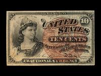 A Fourth Issue Fractional Currency 10c Note