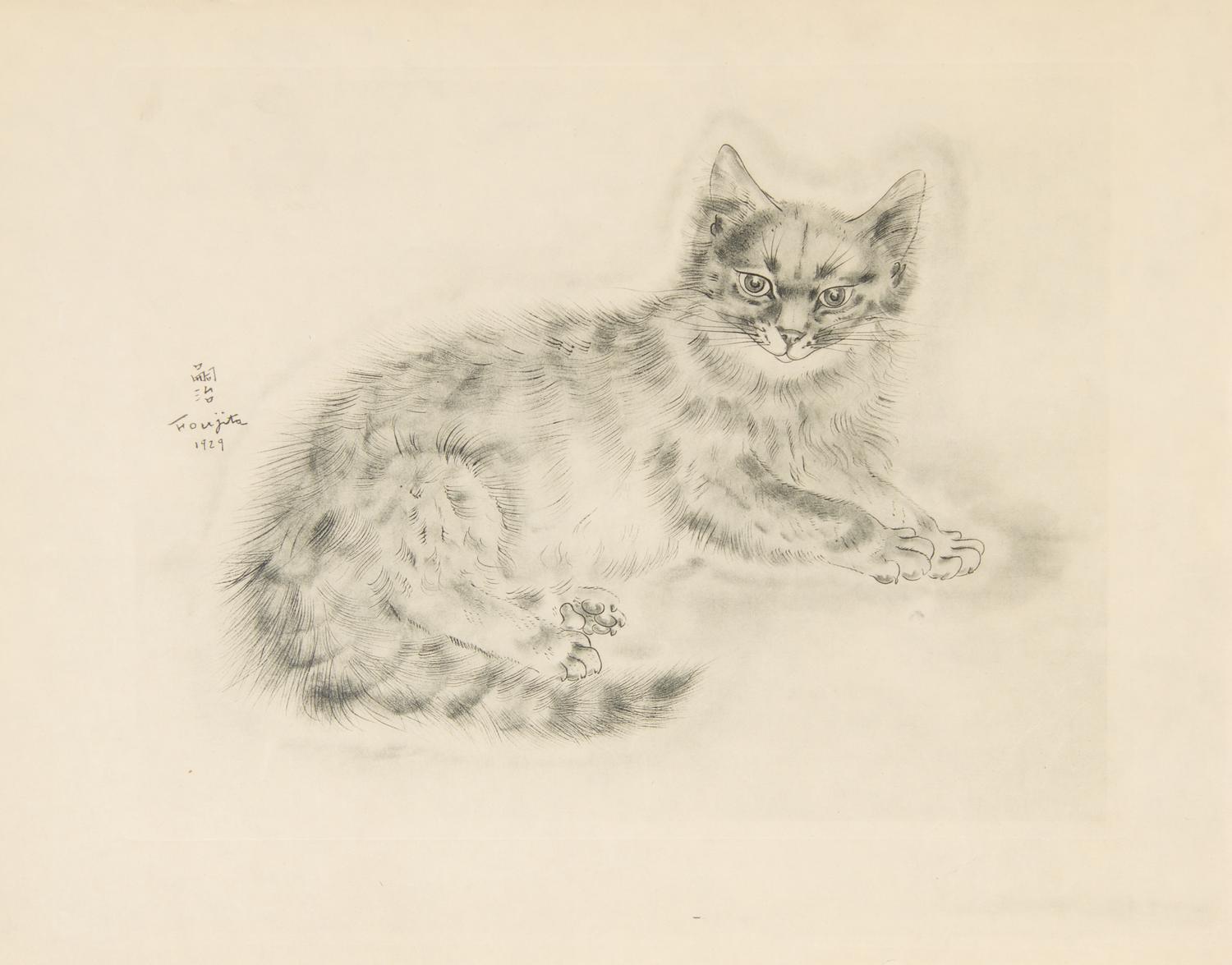 FOUJITA, TSUGOUHARA. 20 etchings from A Book of Cats. New York, 1930. One signed in pencil.