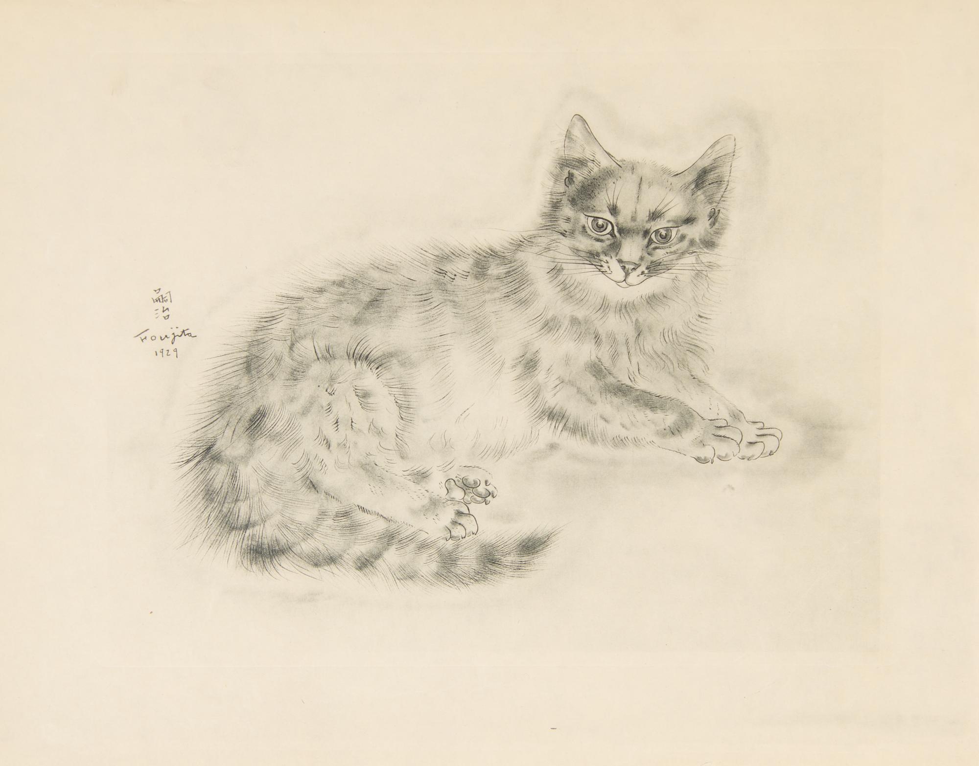 FOUJITA, TSUGOUHARA. 20 etchings from A Book of Cats. New York, 1930. One signed in pencil.