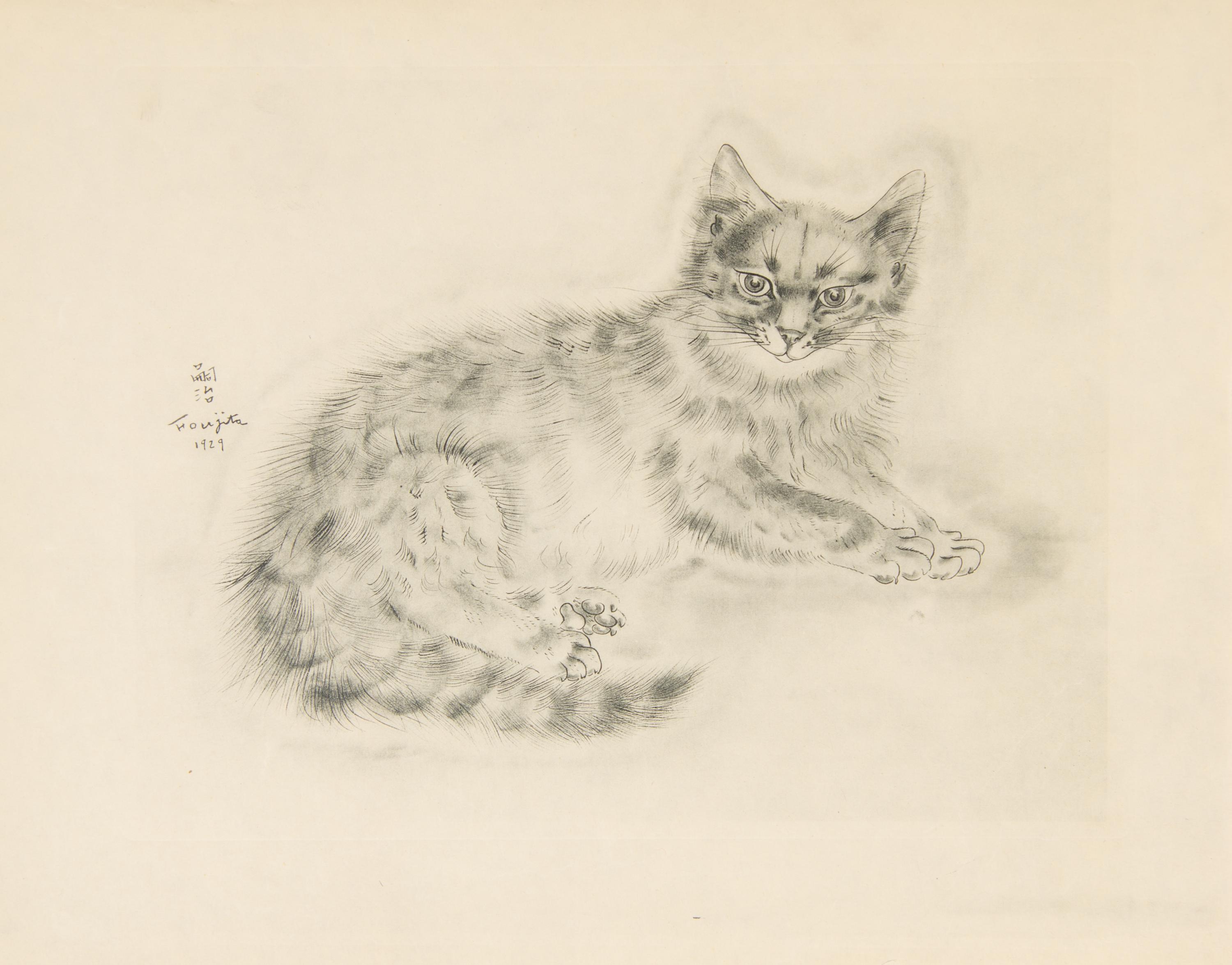 FOUJITA, TSUGOUHARA. 20 etchings from A Book of Cats. New York, 1930. One signed in pencil.