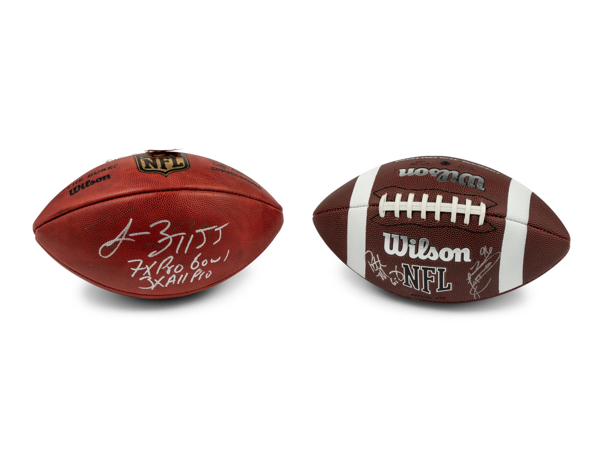 A Large Group of Chicago Bears Signed Autograph Memorabilia Featuring Lance Briggs, Mike Singletary and Otis Wilson