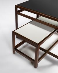 Two Interlocking Tables, model 5402-5403, Dunbar, USA