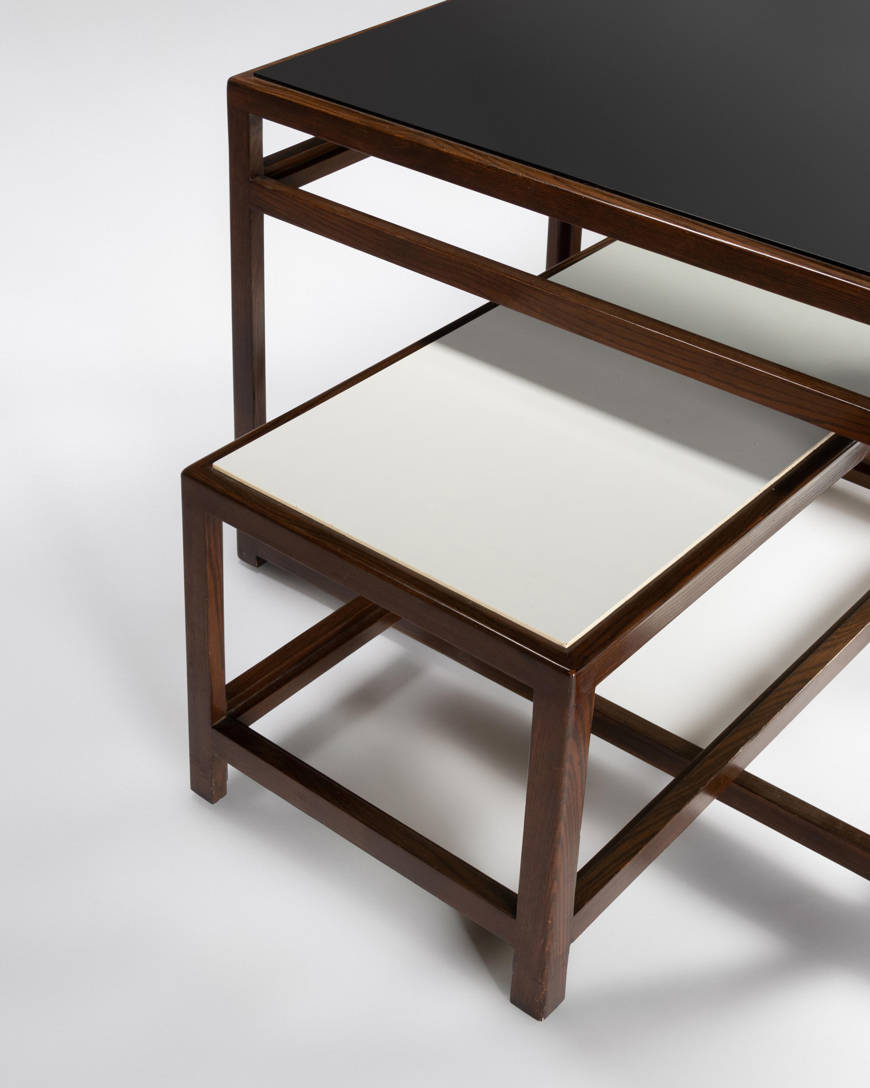 Two Interlocking Tables, model 5402-5403, Dunbar, USA