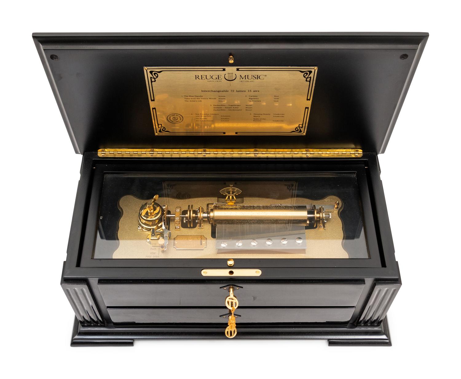 A Reuge Music Box with Five Cylinders