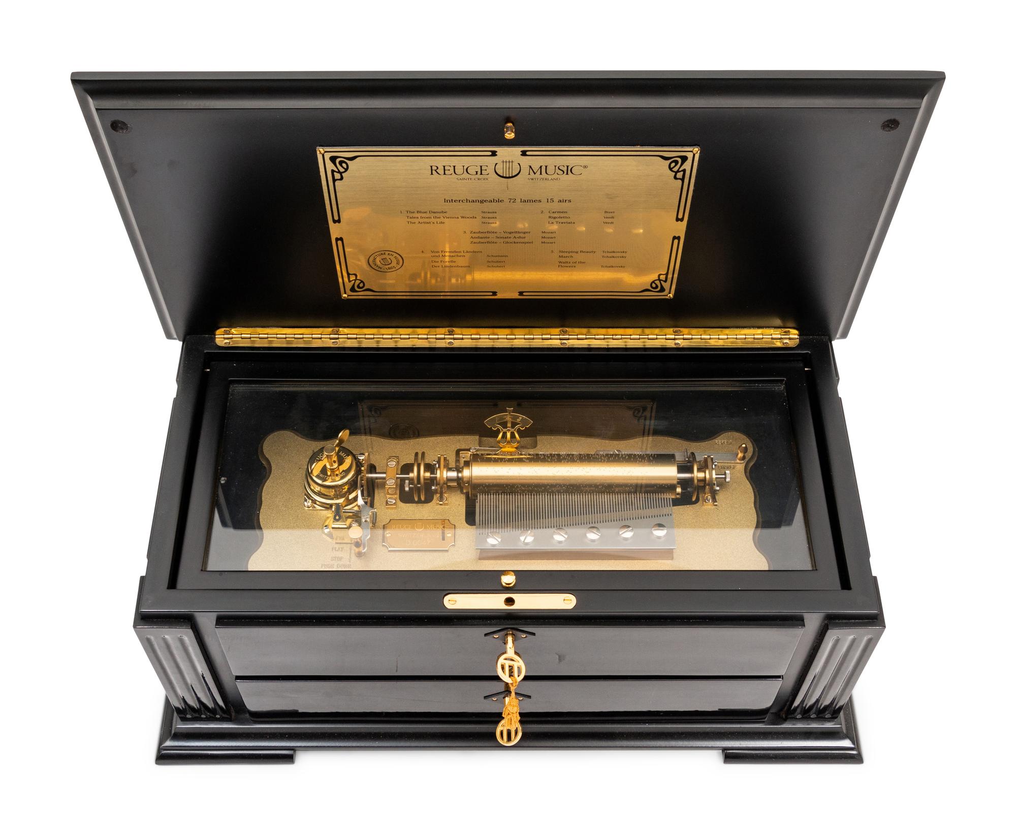 A Reuge Music Box with Five Cylinders