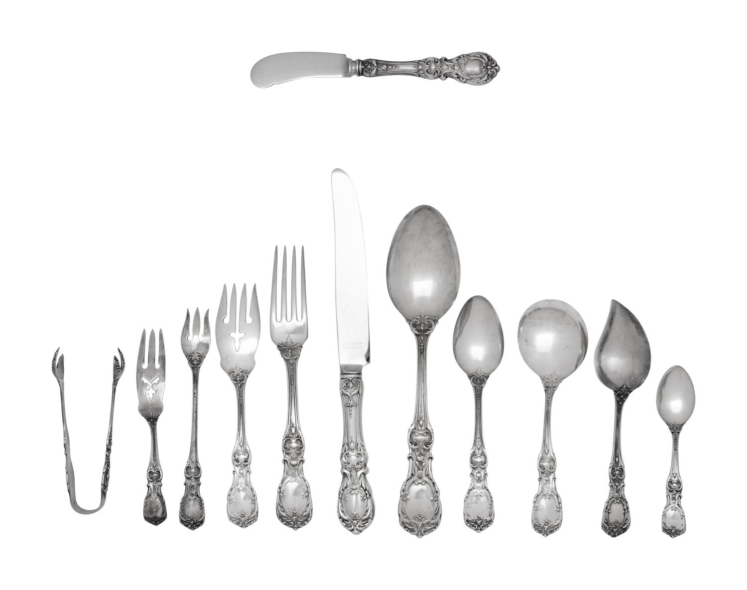 A Reed and Barton Francis I Silver Flatware Service