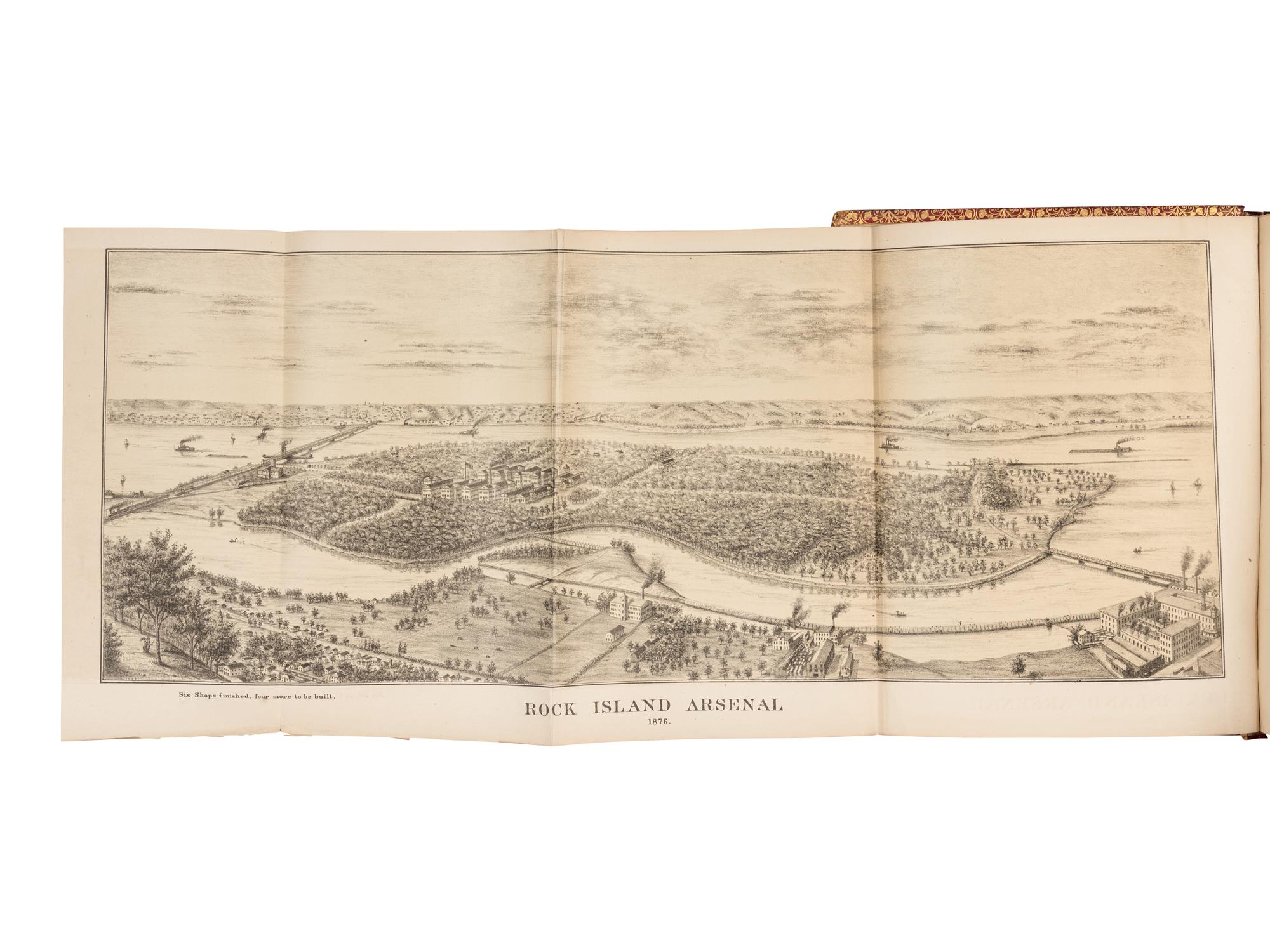 [ROCK ISLAND, ILLINOIS]. A group of 17 works, including: