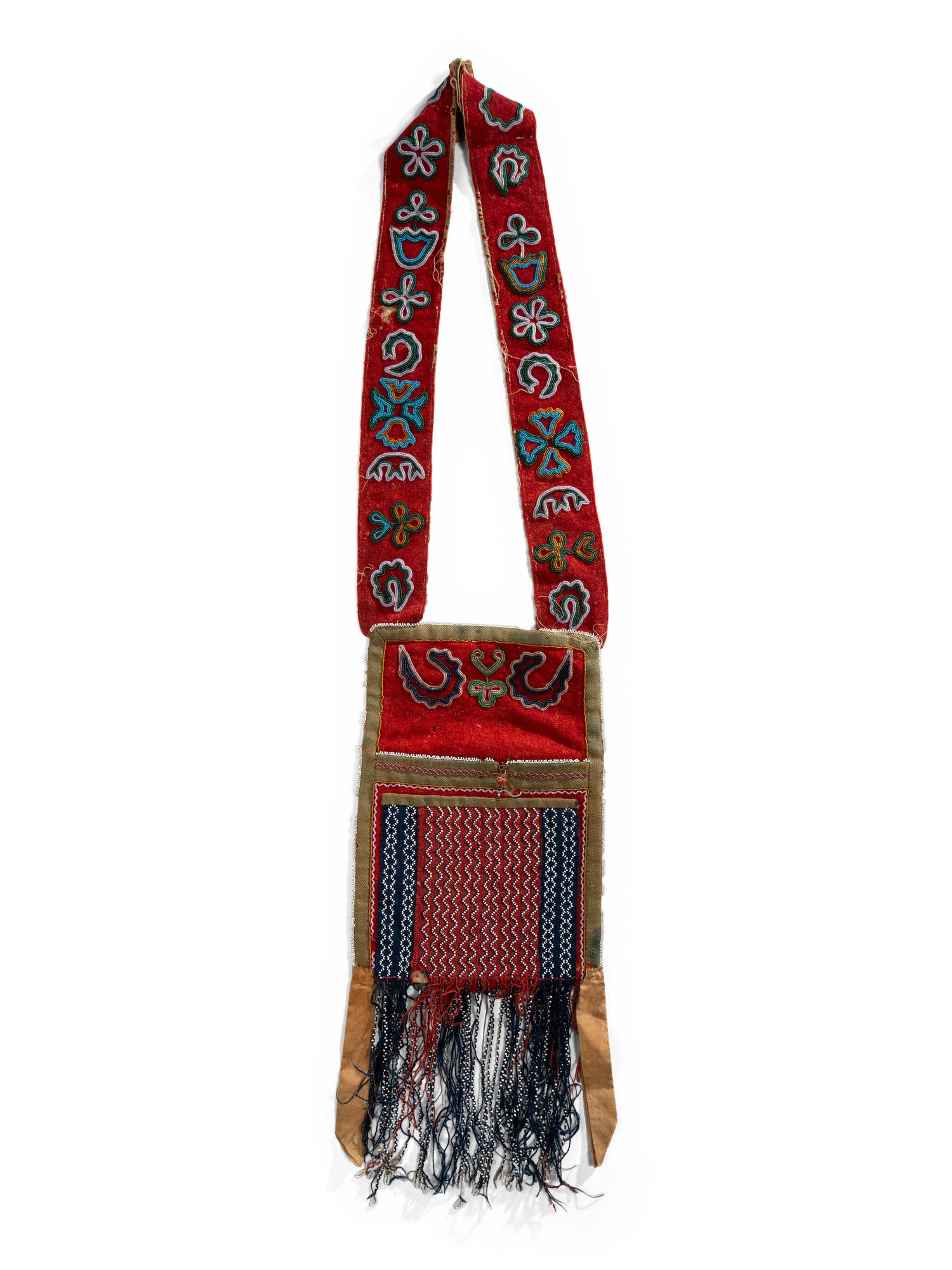 Early Great Lakes Double-Sided Bandolier Bag