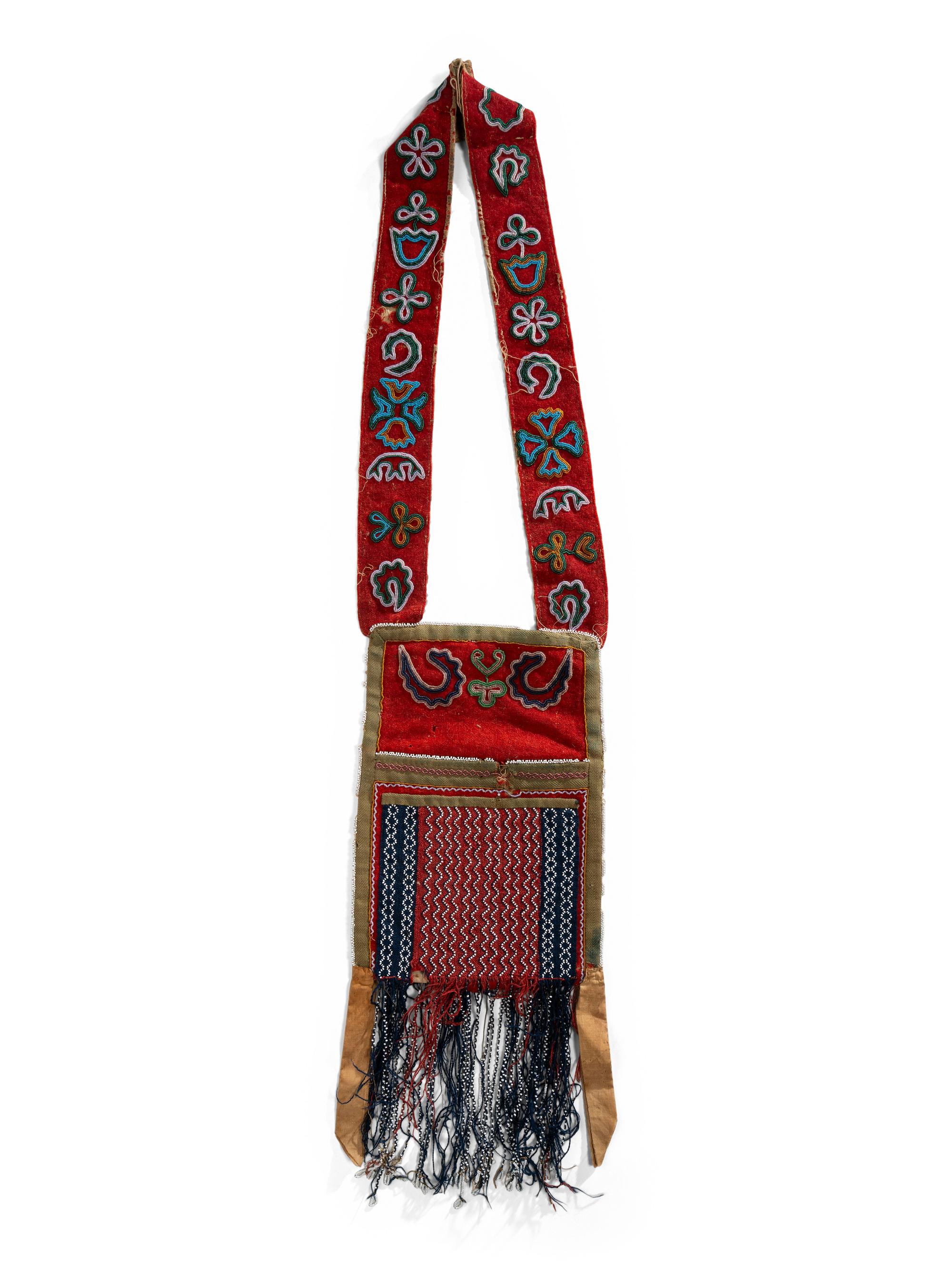 Early Great Lakes Double-Sided Bandolier Bag