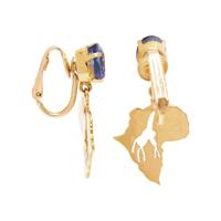 TANZANITE AND YELLOW GOLD EARRINGS