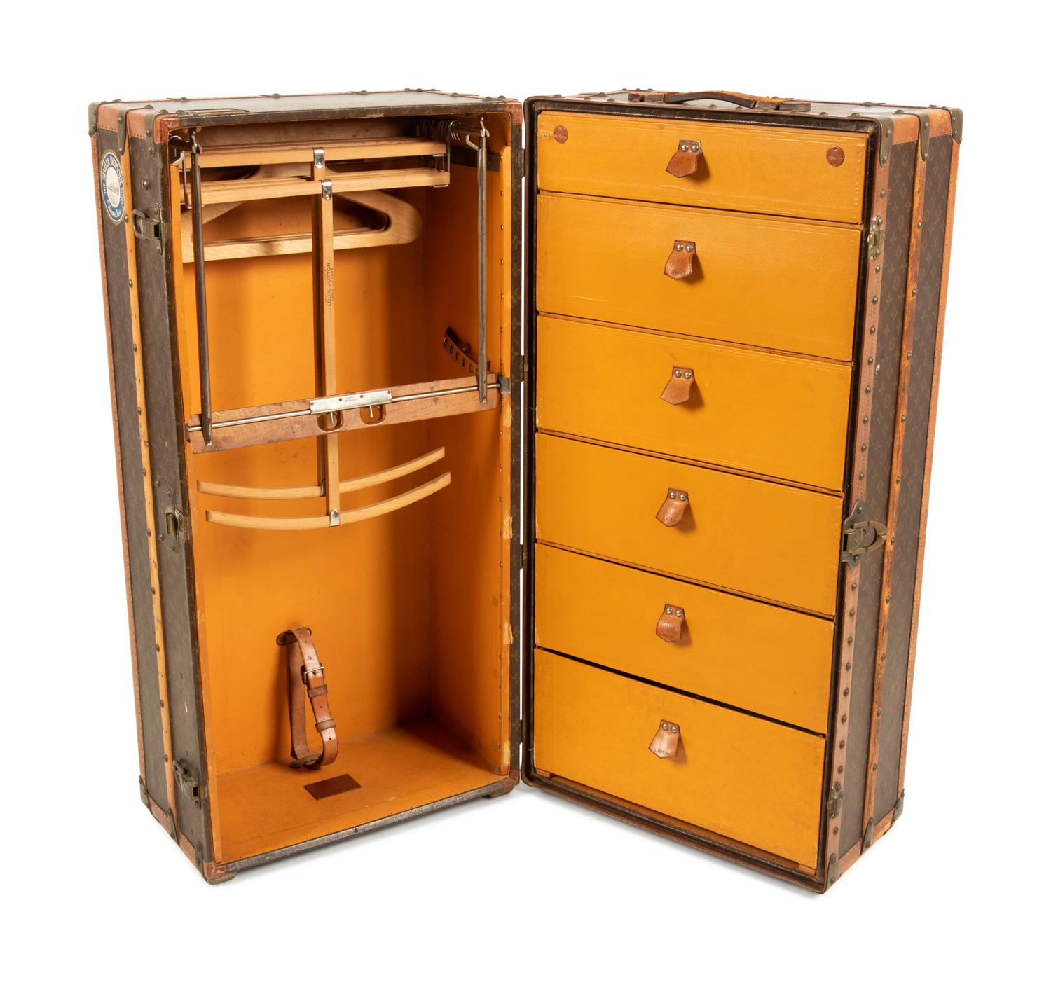Louis Vuitton Wardrobe Steamer Trunk, Early 20th Century