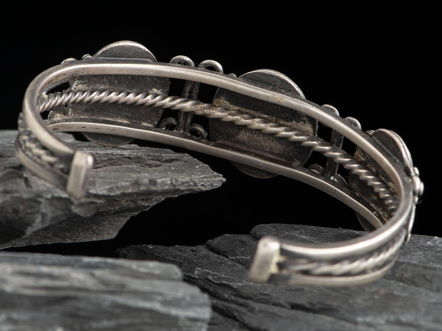 Navajo Silver and Turquoise Cuff Bracelet